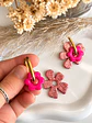 🩷 Set Flor Destello 🩷 Incluye Argollas - Miniatura 8