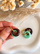 🤎 Set Menta y Chocolate 🤎 Incluye Argollas  - Miniatura 5