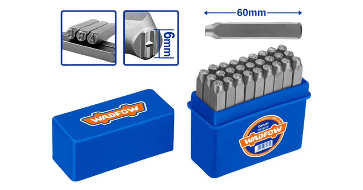 Set Punzones Letras De Golpe Para Metal 27pcs Wadfow