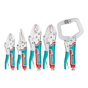 Set Alicate Tipo Caiman De Presion 5 Piezas Total Tos23091