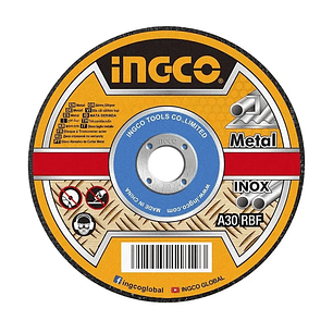 SET DISCO DE CORTE INGCO METAL E INOX 100 PIEZAS 115X1X22MM 4 1/2