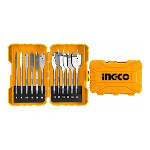 SET DE BROCAS INGCO PLANAS PARA MADERA INDUSTRIAL 12 PIEZAS 8-32MM_AKDL1206