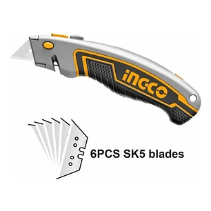 CUCHILLO INGCO RETRACTIL INDUSTRIAL 61X19MM_HUK6128