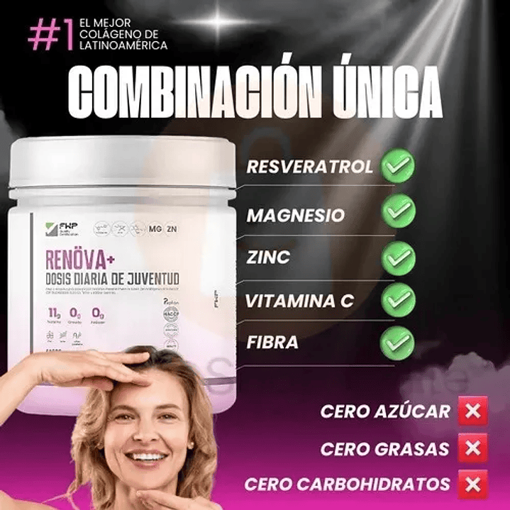 Renova+ Original_ Biopeptidos De Colágeno + Resveratrol + Regalo 4