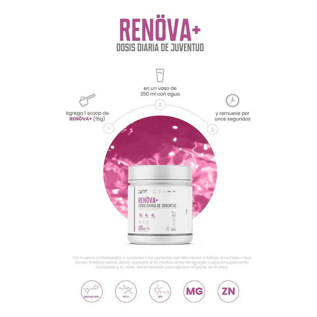 Renova+ Original_ Biopeptidos De Colágeno + Resveratrol + Regalo 9