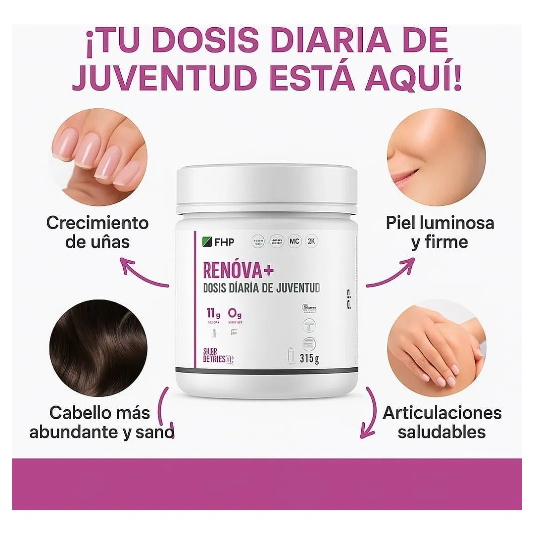 Renova+ Original_ Biopeptidos De Colágeno + Resveratrol + Regalo 22