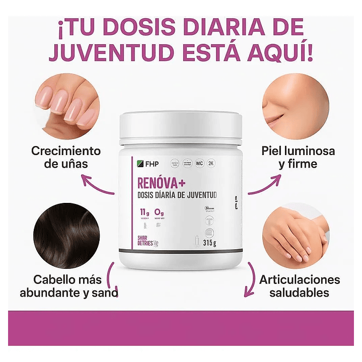 Renova+ Original_ Biopeptidos De Colágeno + Resveratrol + Regalo 22