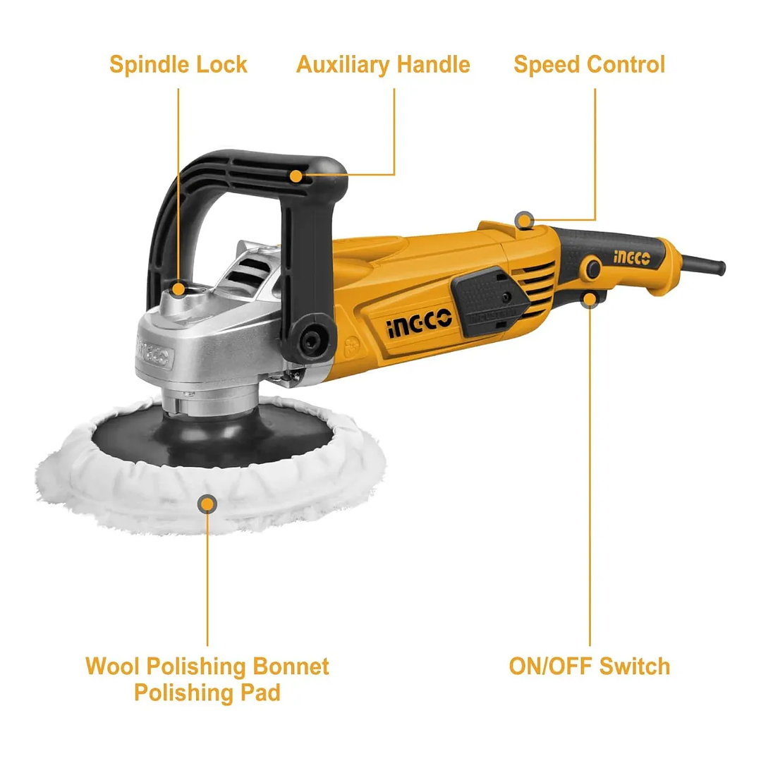 PULIDORA INGCO ELECTRICA INDUSTRIAL VEL/REG 7
