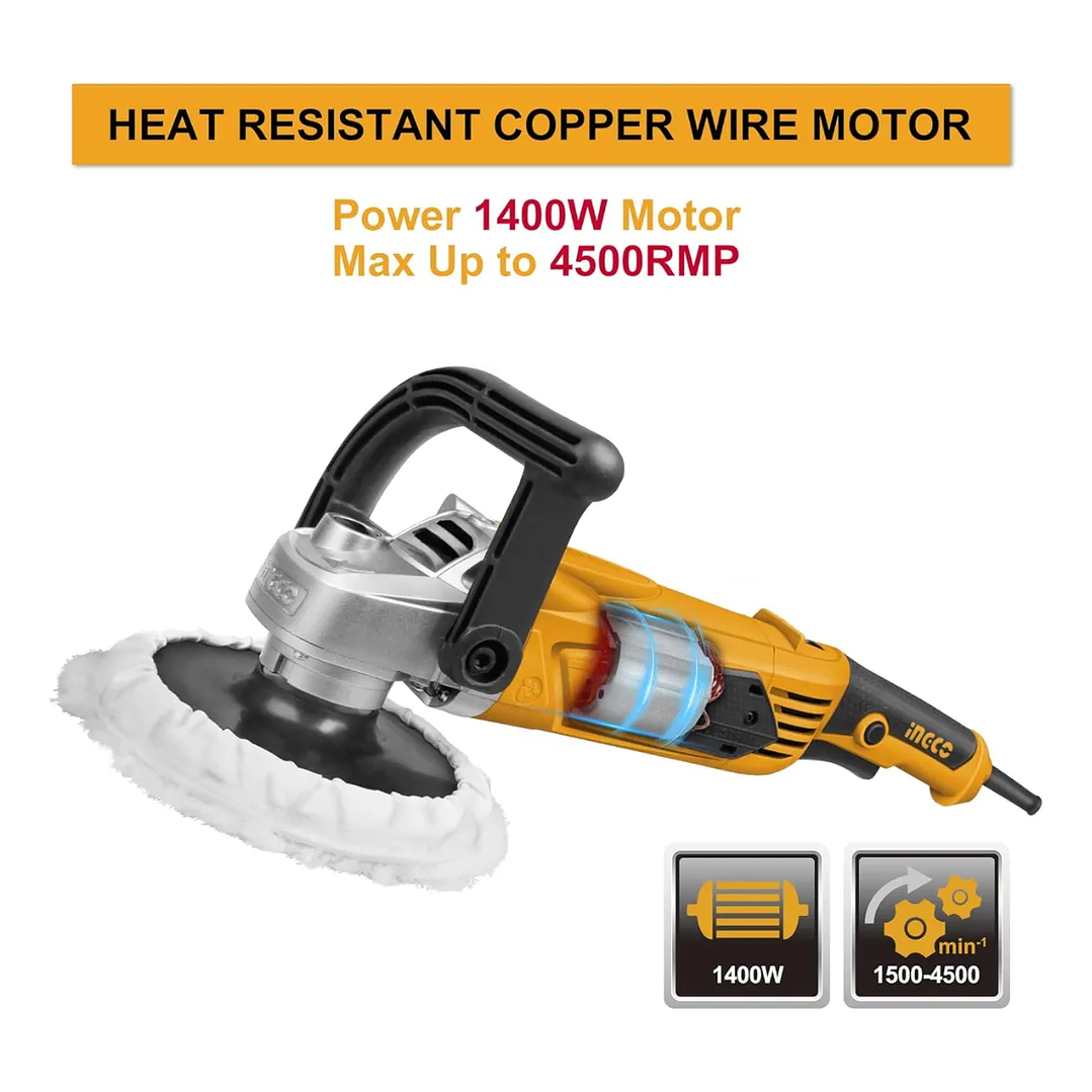 PULIDORA INGCO ELECTRICA INDUSTRIAL VEL/REG 7