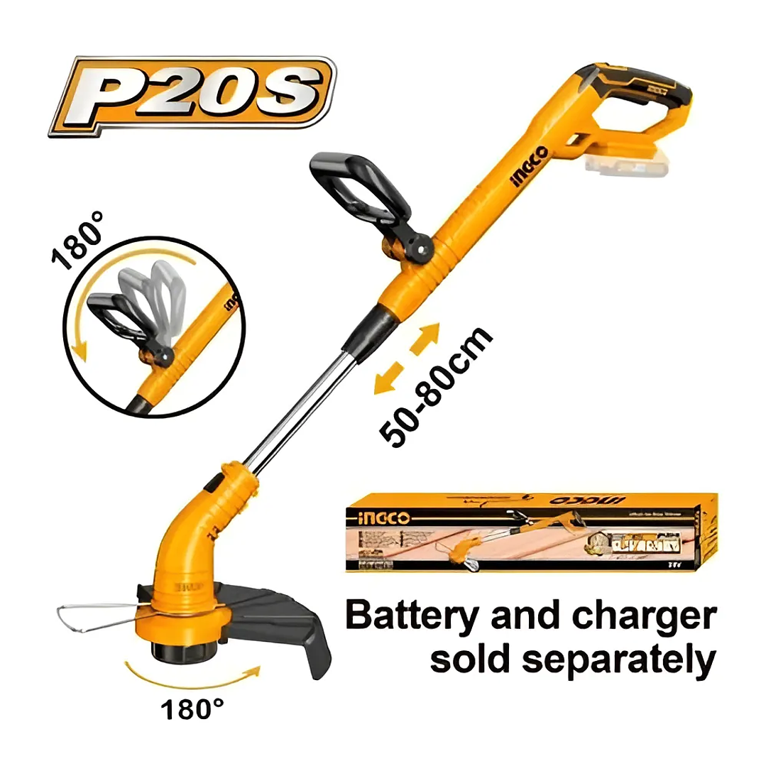 ORILLADORA INGCO INALAMBRICA 20V_CGTLI20018 3