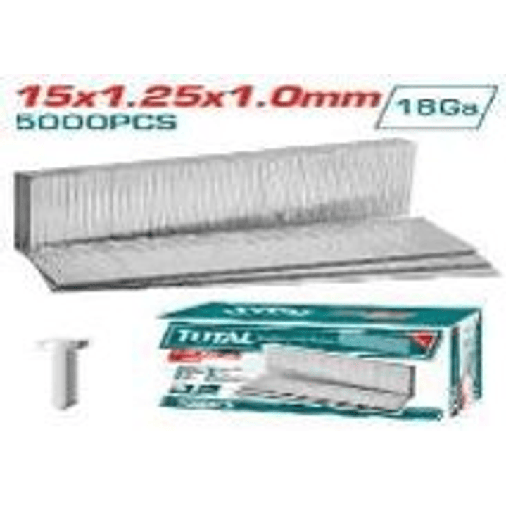 Clavos Para Clavadora 15mm 5000 Unidades Total Tac918151 2