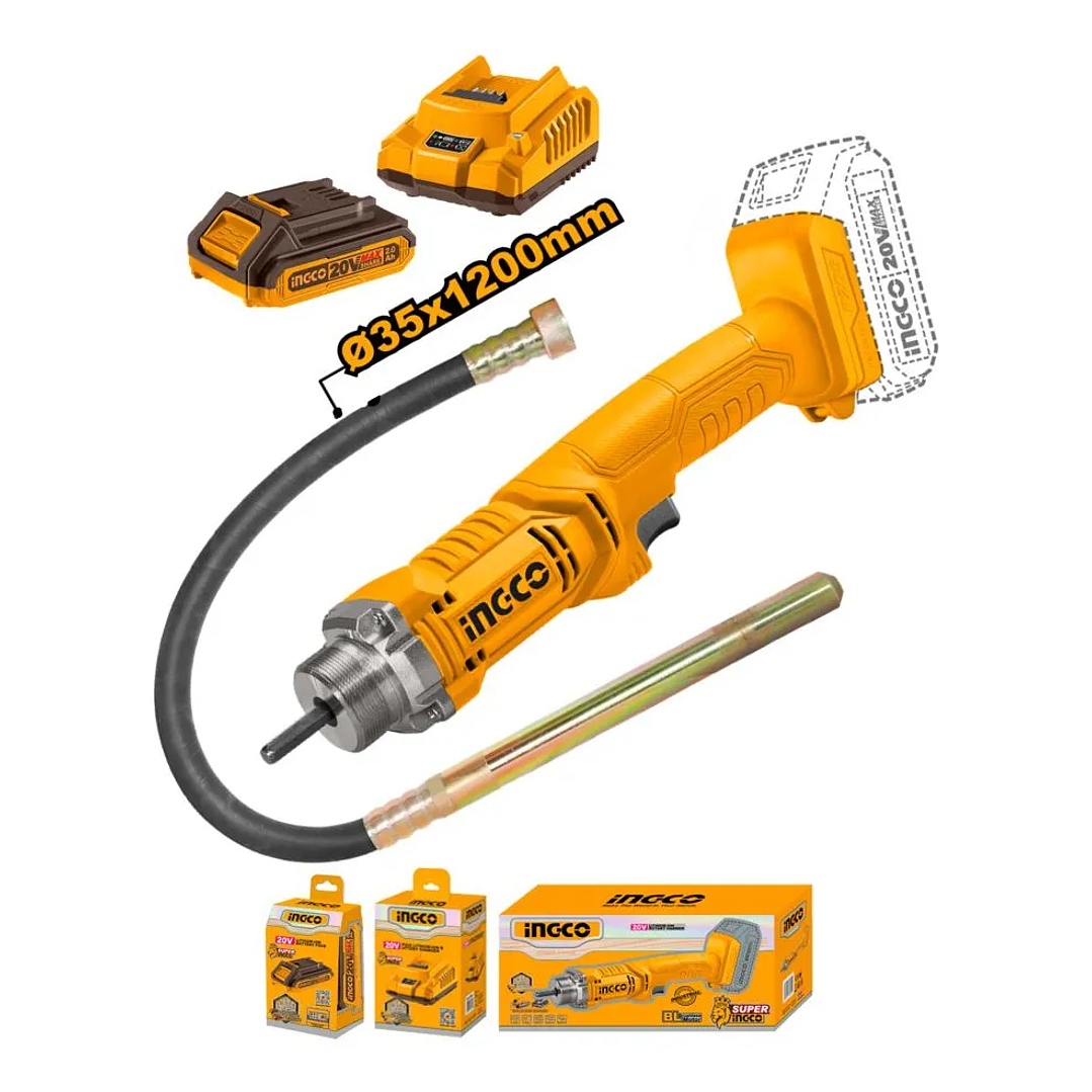 VIBRADOR DE CONCRETO INGCO + BAT 2AH Y CARG NORMAL 35X1200MM 20V_CCVLI2023011 3