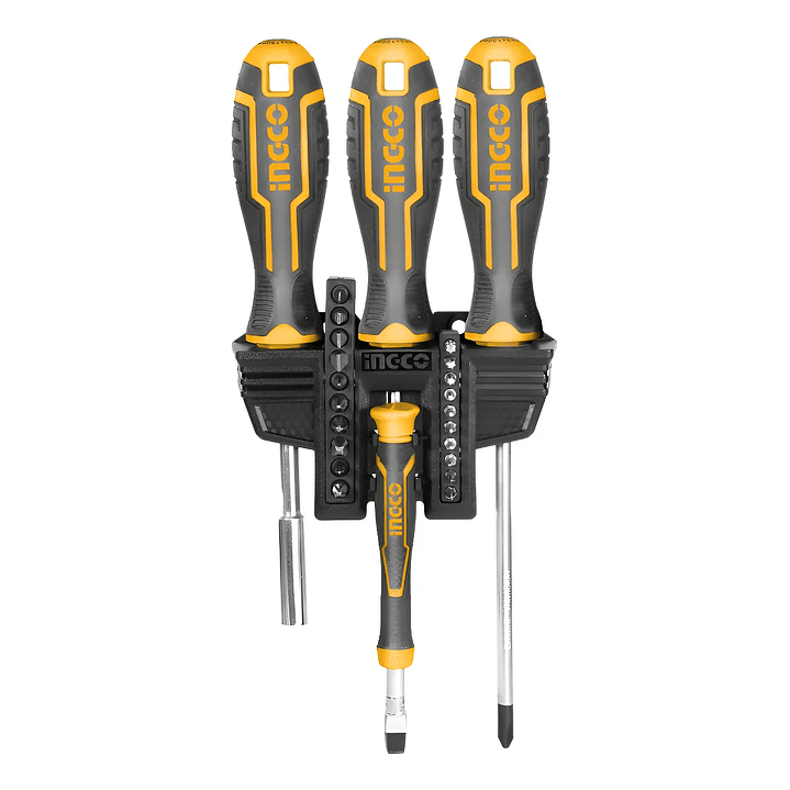 SET DESTORNILLADOR INGCO PUNTAS PH/SL/H/T 24 PIEZAS_HKSDB02482 2