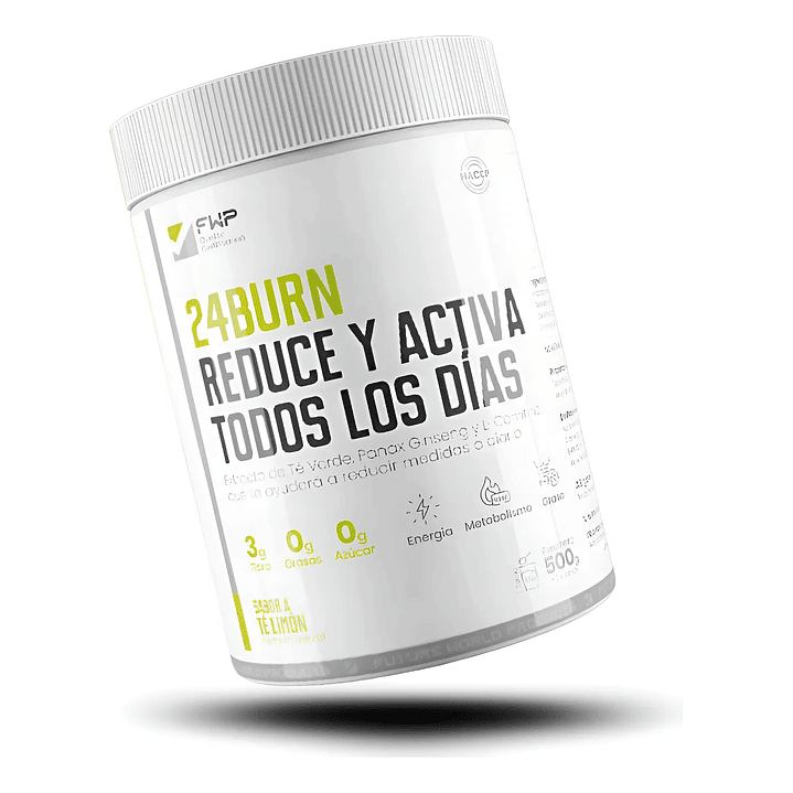 24 Burn Fwp Energizante y reductor de tallas 500gr Original 7