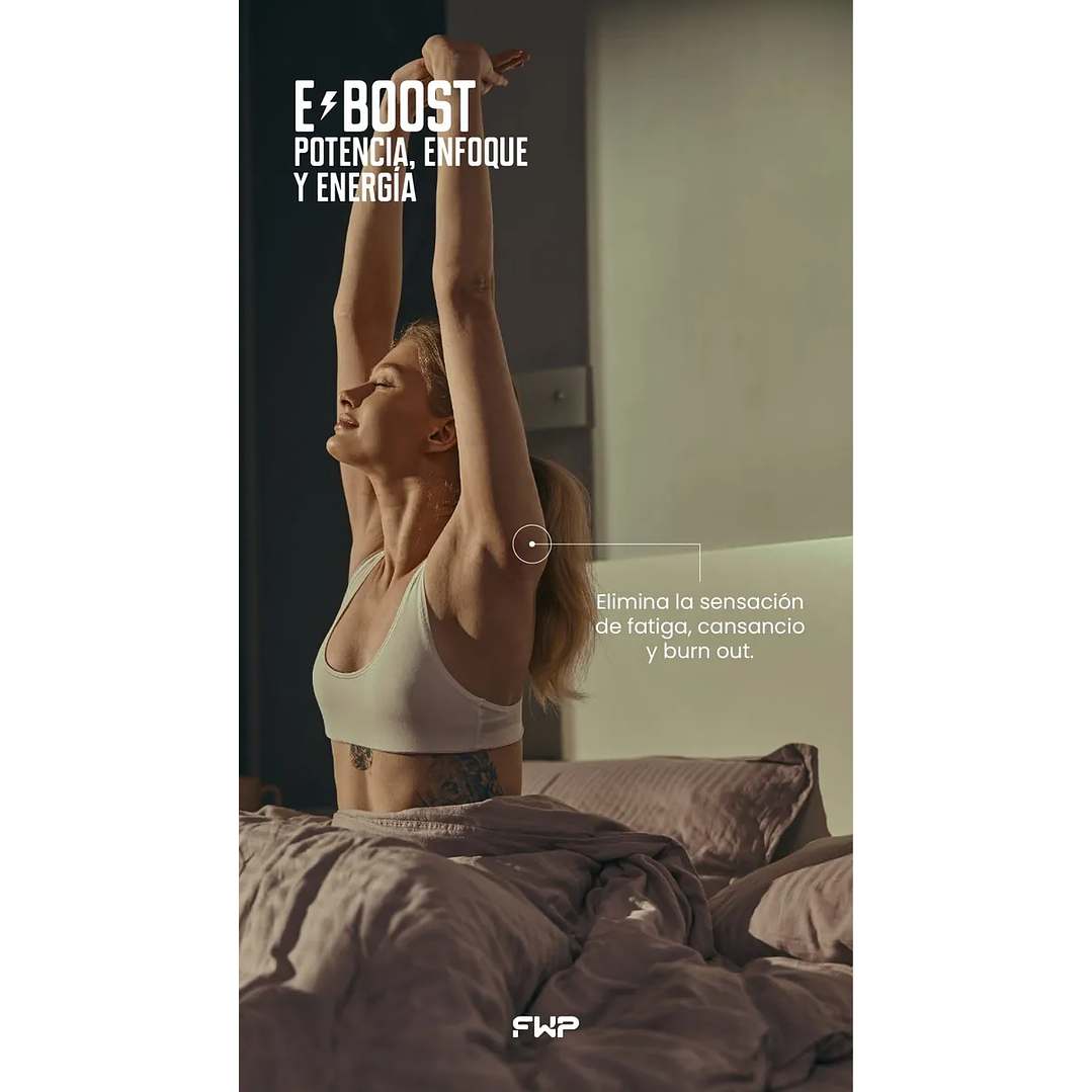 E-boost Energizante Natural Sabor Mandarina 0% Azúcar Fwp 8
