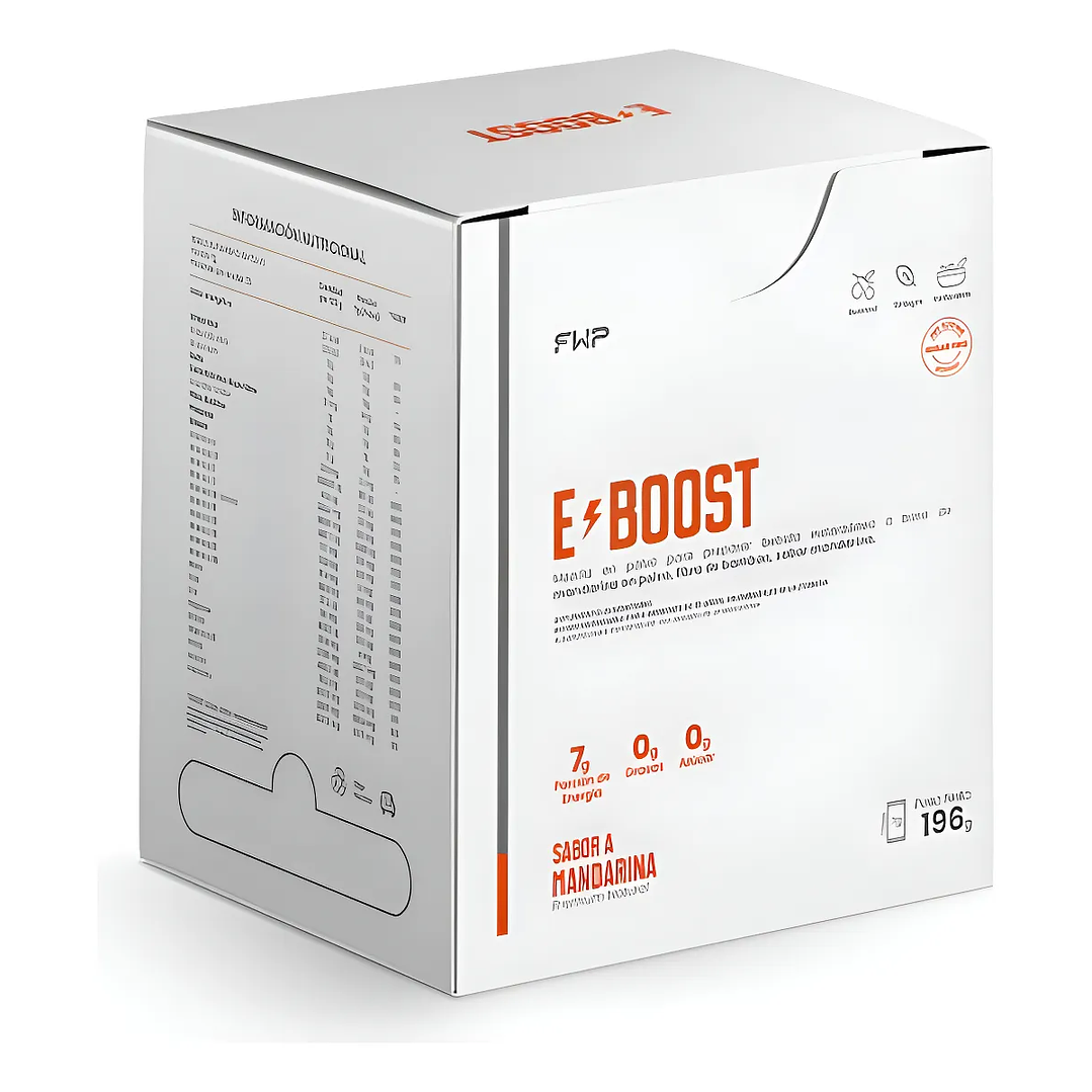 E-boost Energizante Natural Sabor Mandarina 0% Azúcar Fwp 1