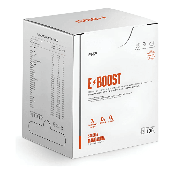 E-boost Energizante Natural Sabor Mandarina 0% Azúcar Fwp 1