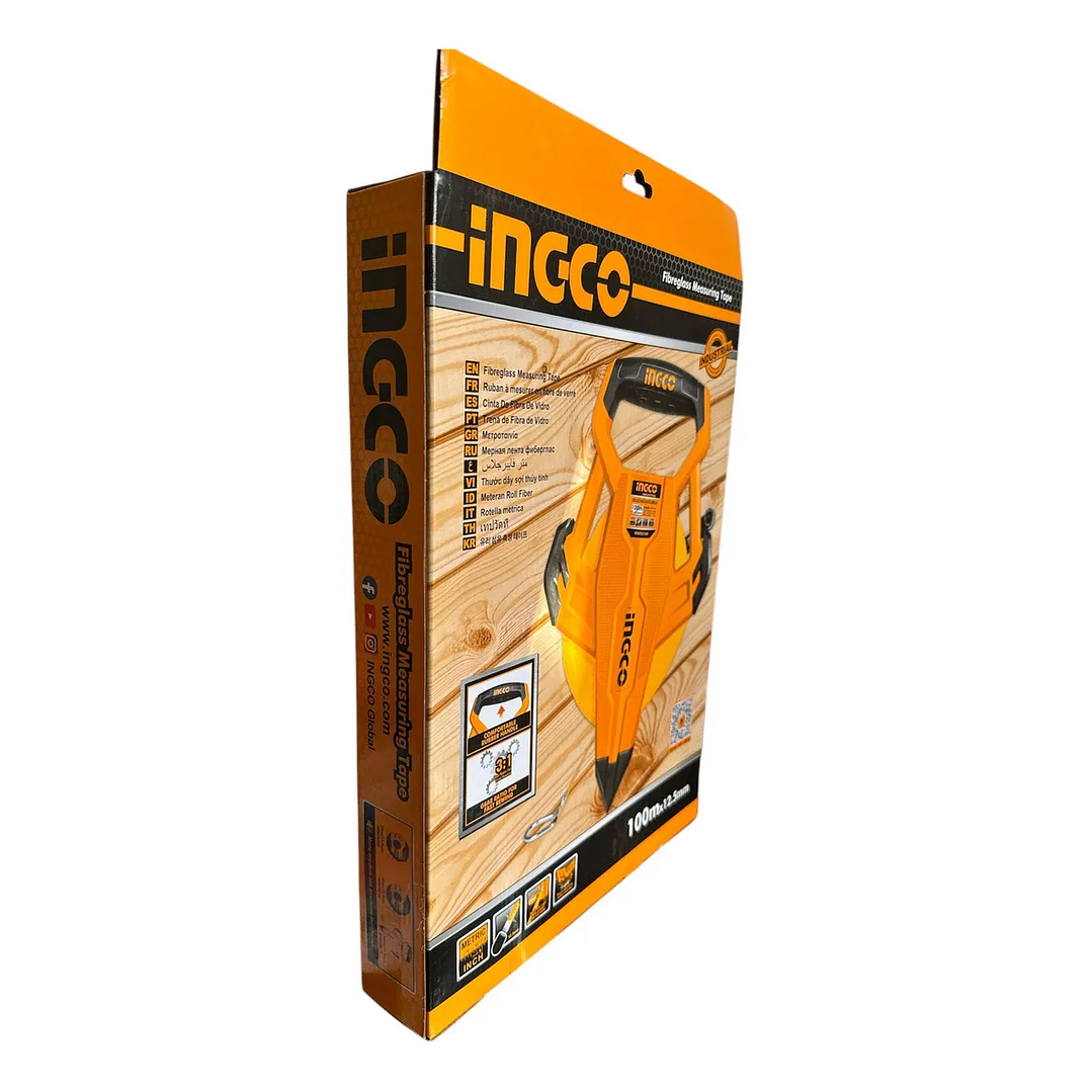 CINTA METRICA INGCO INDUSTRIAL FV CON MANGO 12,5X100M_HFMT83100 3