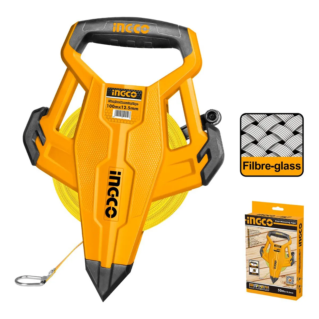 CINTA METRICA INGCO INDUSTRIAL FV CON MANGO 12,5X100M_HFMT83100 4