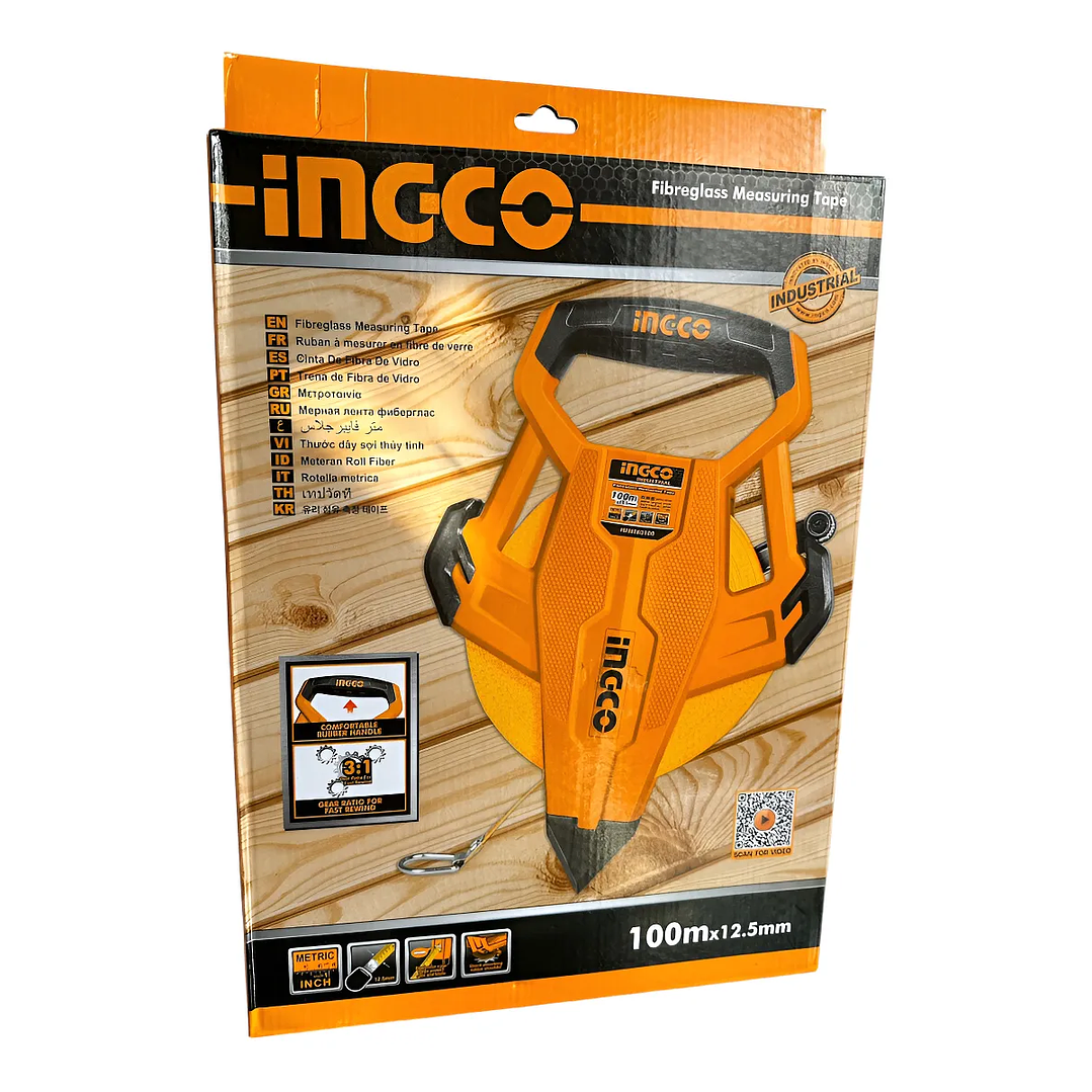 CINTA METRICA INGCO INDUSTRIAL FV CON MANGO 12,5X100M_HFMT83100 7