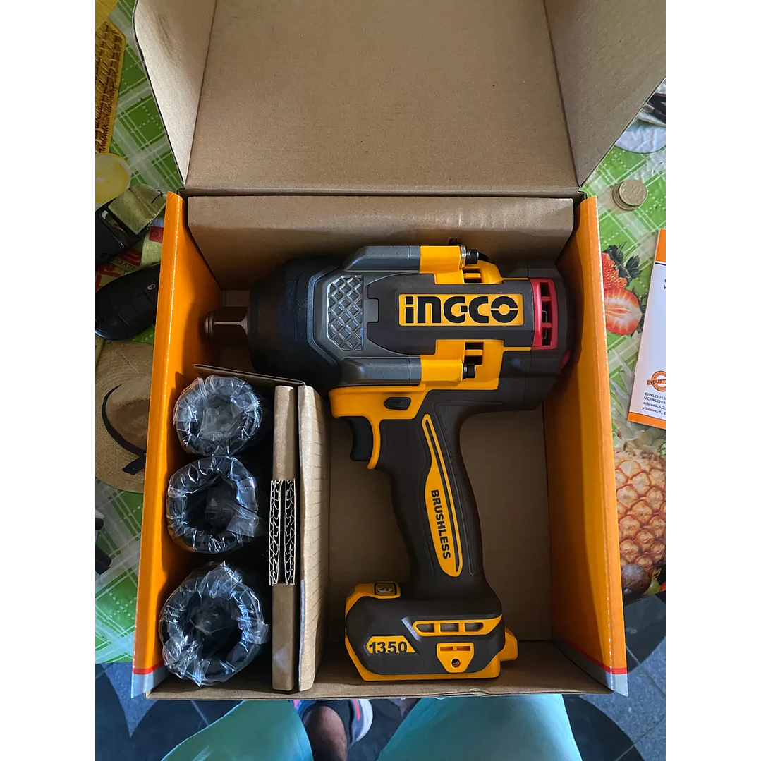 LLAVE DE IMPACTO BL INGCO INALAMBRICA INDUSTRIAL 3/4