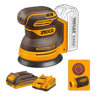 LIJADORA ROTO-ORBITAL BL INGCO +BAT 2AH Y CARG 20V/125MM_CROSLI20021