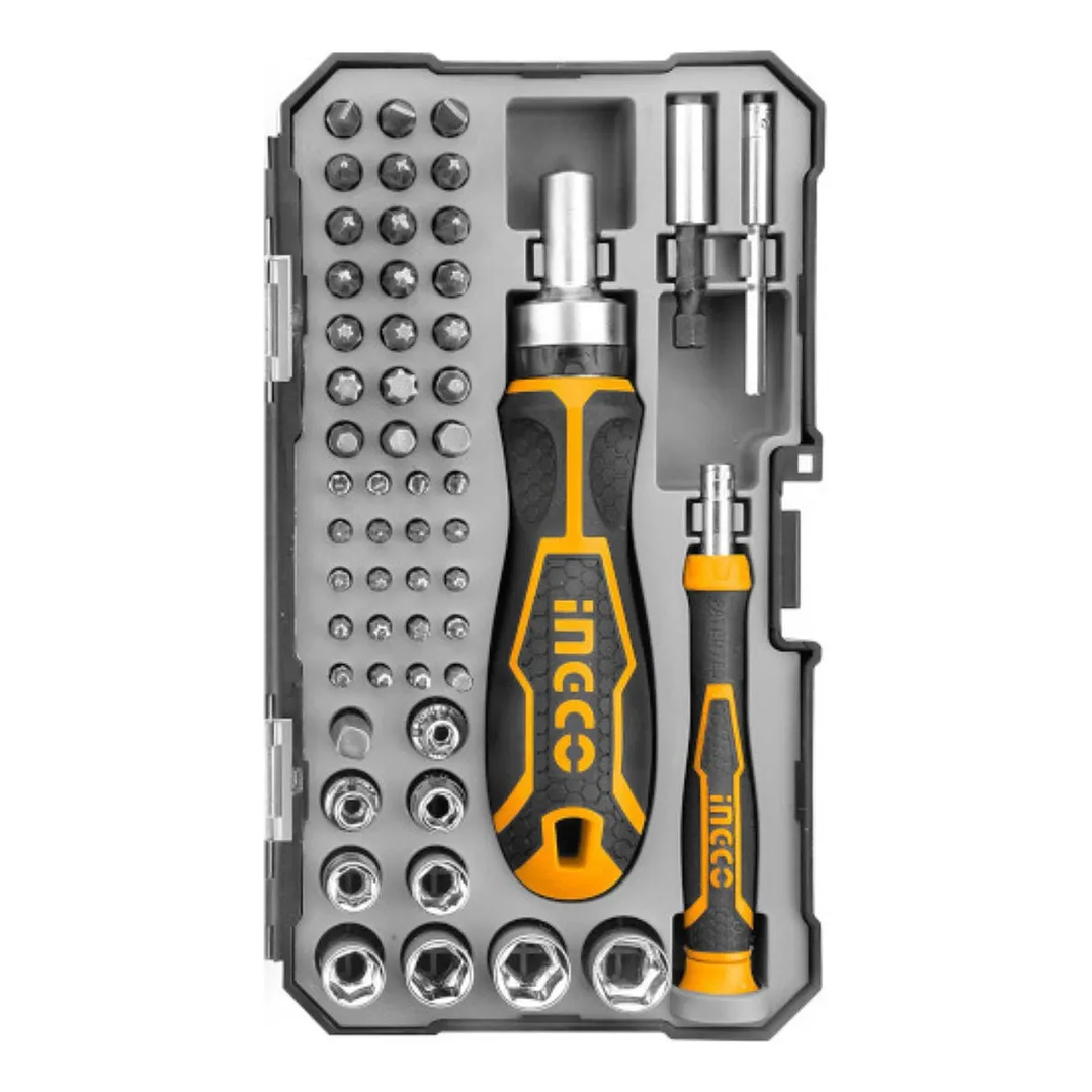 Set Destornillador Ingco Puntas Industrial Sl/ph/t/h 55 Piezas 2