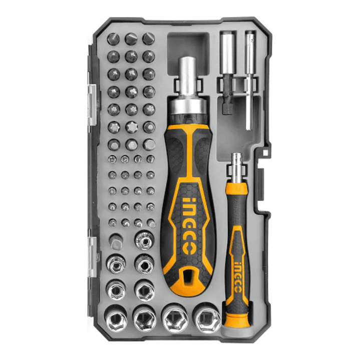 Set Destornillador Ingco Puntas Industrial Sl/ph/t/h 55 Piezas 2