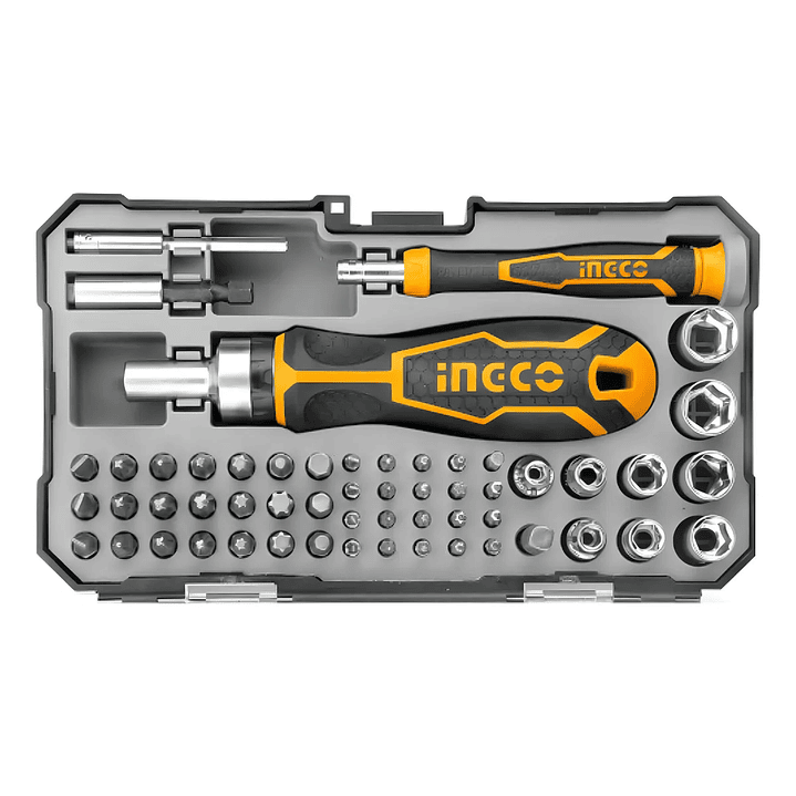 Set Destornillador Ingco Puntas Industrial Sl/ph/t/h 55 Piezas 3