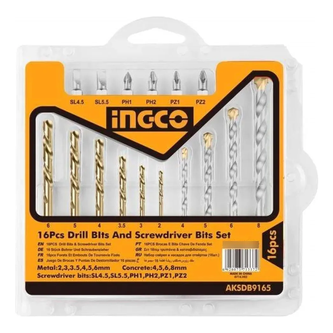 Set Ingco Brocas + Puntas 19 Piezas 2