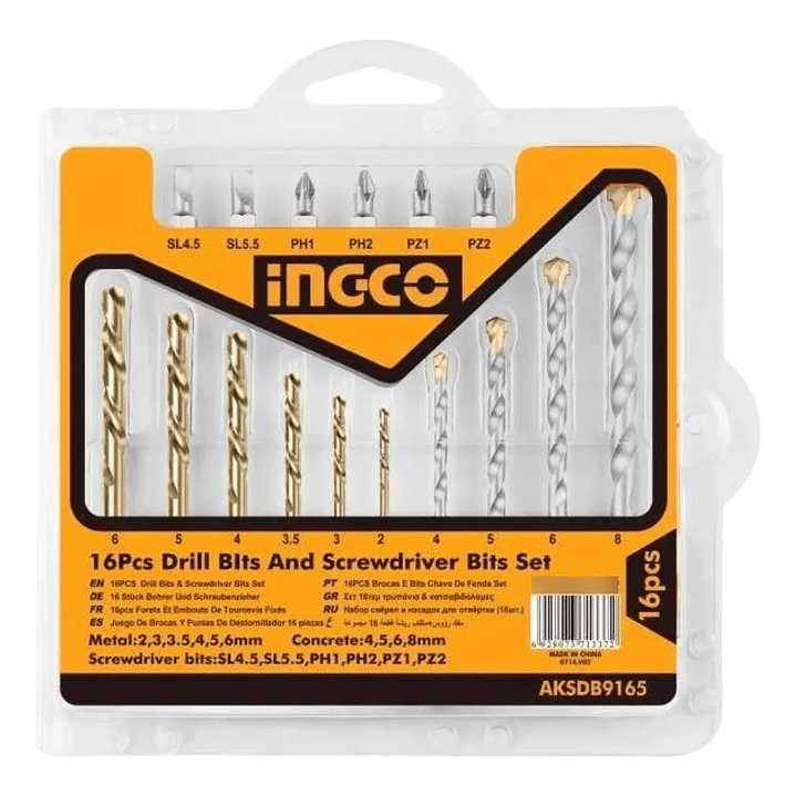 Set Ingco Brocas + Puntas 19 Piezas 2