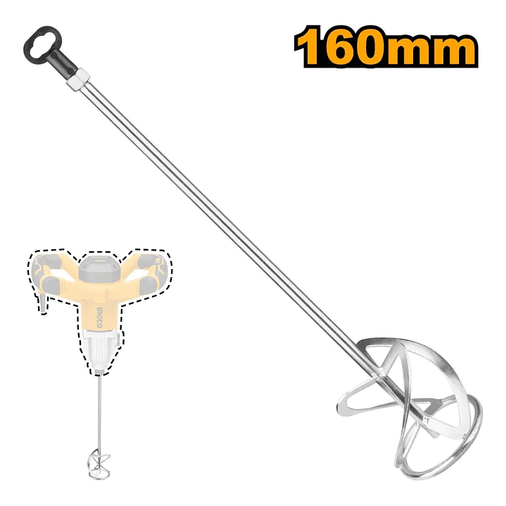Revolvedor De Mezcla Ingco Para Mezclador 160x600mm 3