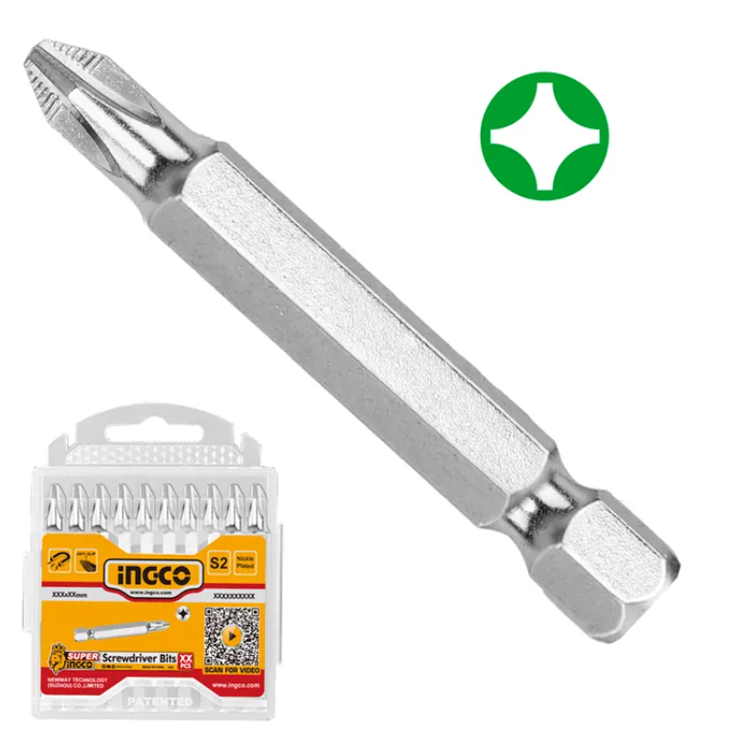 Set Puntas Ingco 10 Piezas Industrial Ph2-50 Mm 2