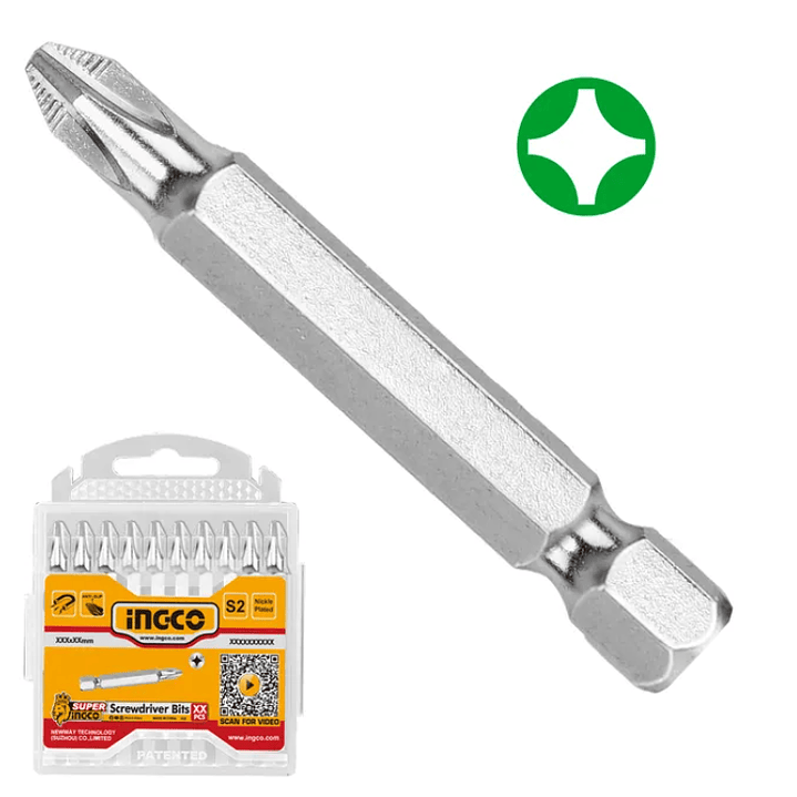 Set Puntas Ingco 10 Piezas Industrial Ph2-50 Mm 2