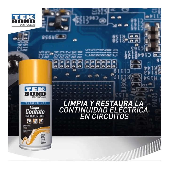 Limpia Contacto Tekbond En Spray 300ml/200gr 3