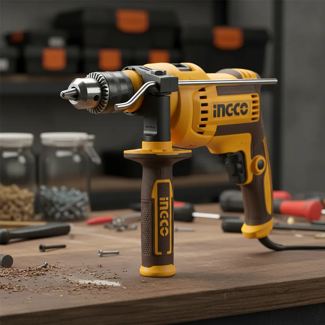 Taladro Ingco Percutor Electrico Industrial 900w/13mm 5
