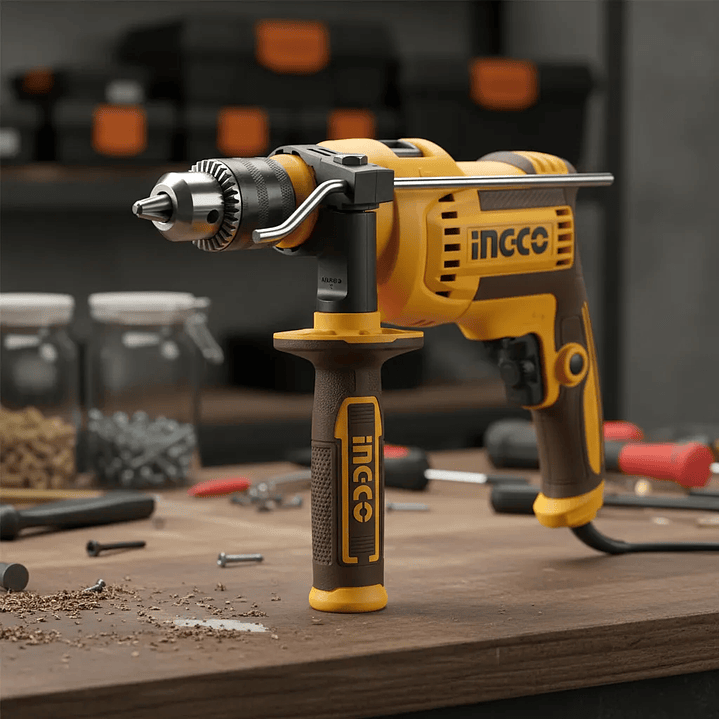 Taladro Ingco Percutor Electrico Industrial 900w/13mm 5