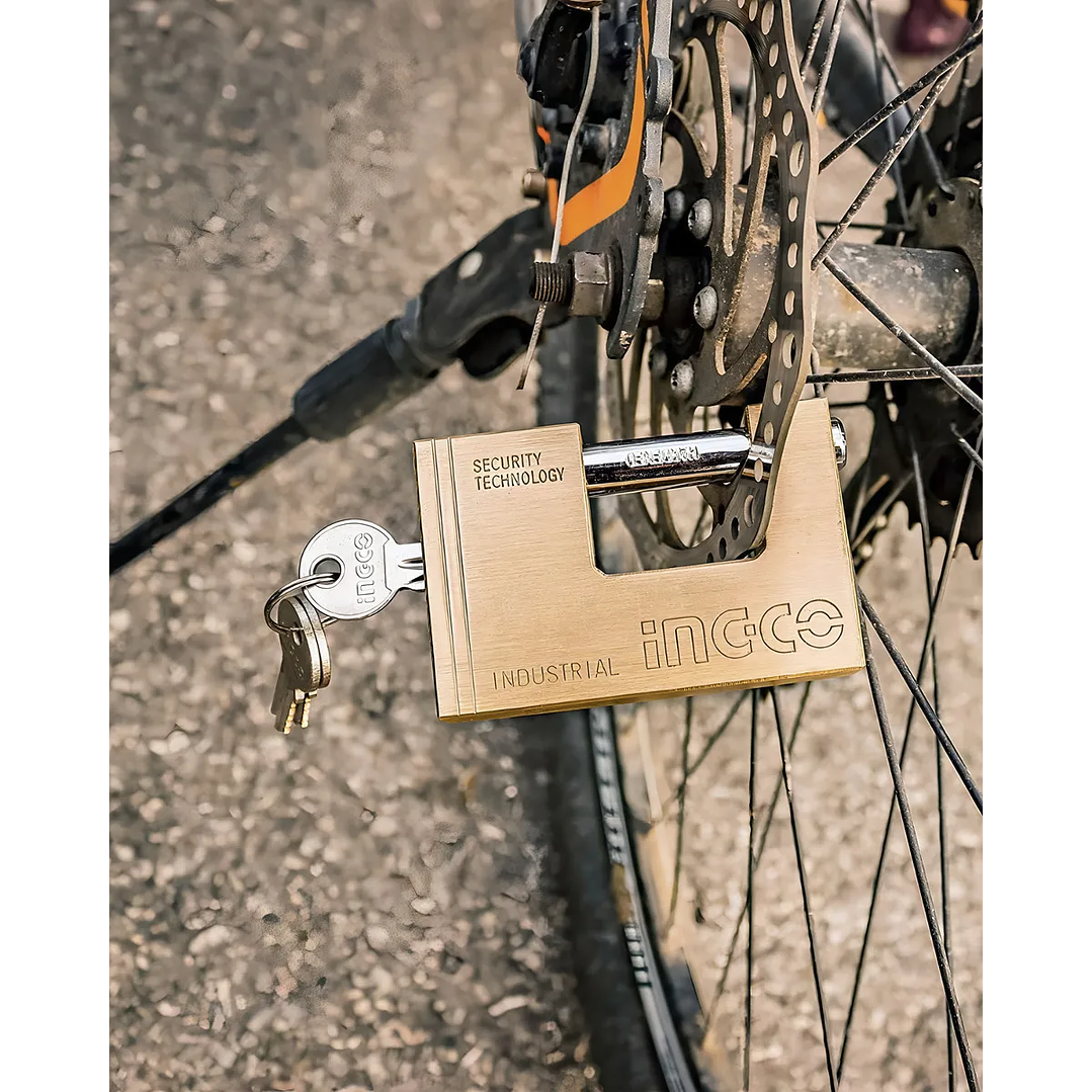 Candado De Seguridad Ingco Bloque Tipo C Industrial 70mm 5