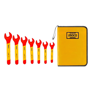 Set Llaves Ingco Punta Industrial Aisladas Vde 8-19mm 7 Piezas