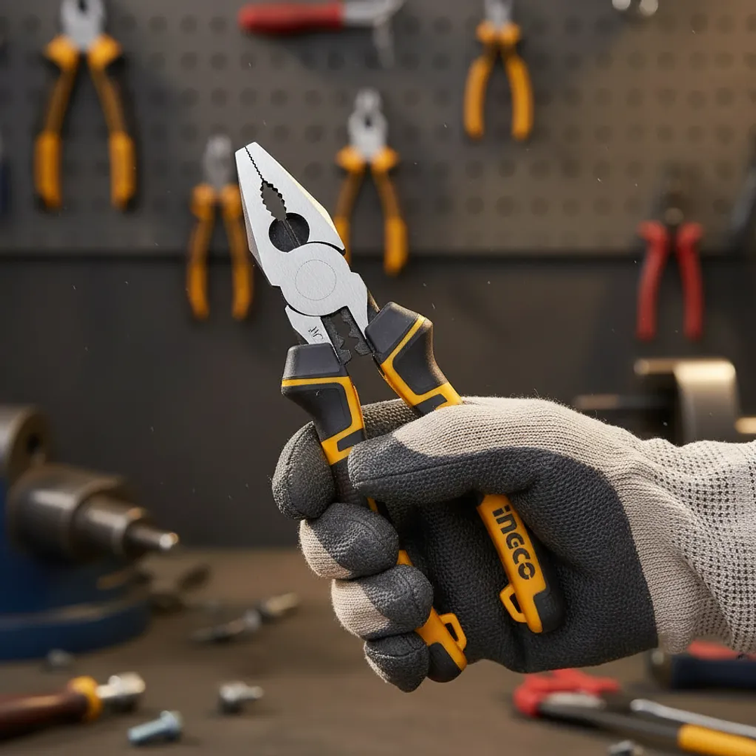 Set Alicates Ingco Industrial 5 Piezas 180-260mm/7-10