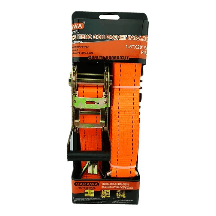 JUEGO 2 ESLINGAS CINTA AMARRE CON RACHET 1