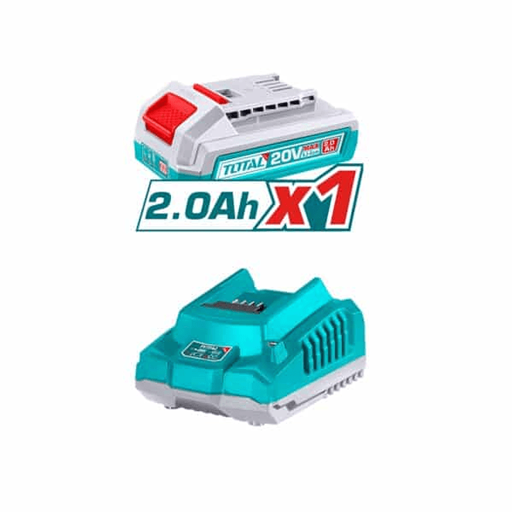 Taladro Inalambrico 13mm 20V 55nm con Bateria y Cargador Total 4