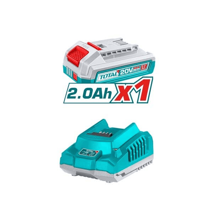 Linterna Inalámbrica 20V 2000 Lúmenes con Batería y Cargador Total 3