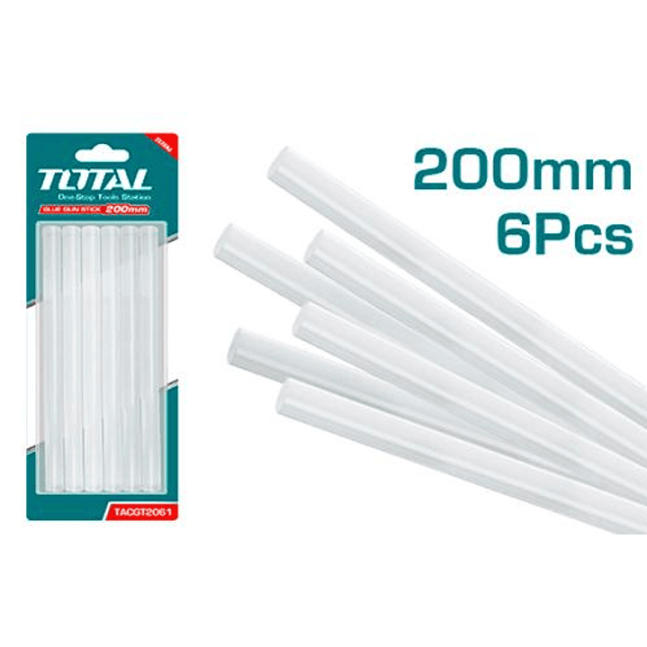 SILICONA EN BARRA POR 6PCS 11.2MMX20CM TOTAL 1