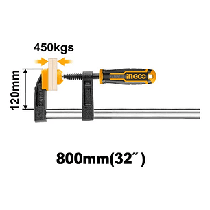PRENSA SARGENTO EN F INDUSTRIAL 120X800MM INGCO HFC021203