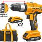 TALADRO PERCUTOR + 2 BATERIAS 1,5AH Y 1 CARGADOR NORMAL 12V/10MM INGCO CIDLI1222 - Miniatura 1