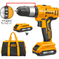 TALADRO PERCUTOR + 2 BATERIAS 1,5AH Y 1 CARGADOR NORMAL 12V/10MM INGCO CIDLI1222 - Miniatura 2