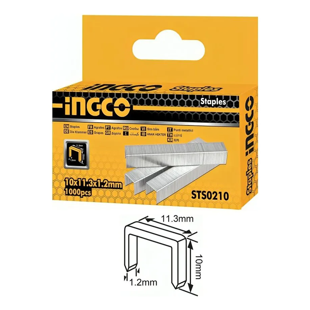 Grapas Ingco Caja 1000 Unidades 10x1,2mm 5