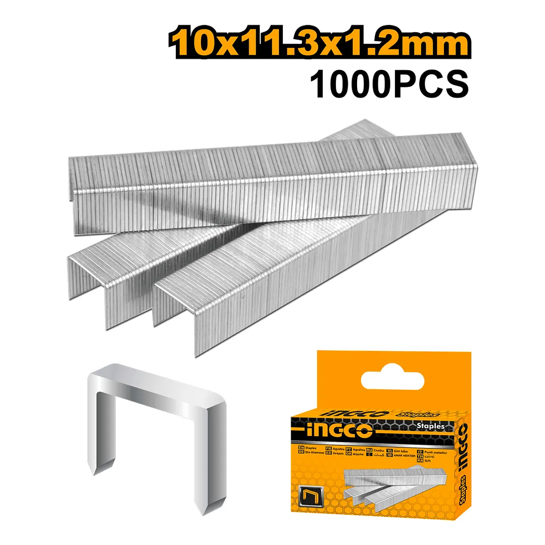 Grapas Ingco Caja 1000 Unidades 10x1,2mm 7