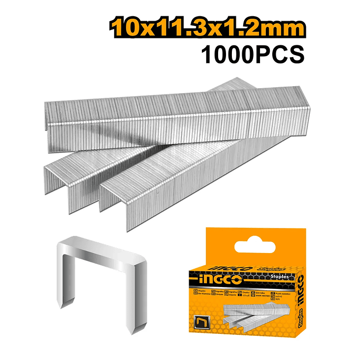 Grapas Ingco Caja 1000 Unidades 10x1,2mm 7